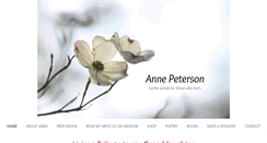 Desktop Screenshot of annepeterson.com
