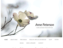 Tablet Screenshot of annepeterson.com